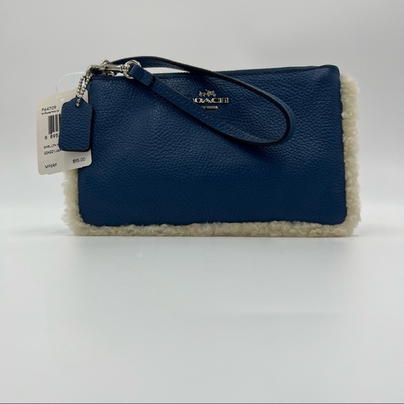 Coach Leather Wristlet Clutch Style Purse - Picture 4 of 6